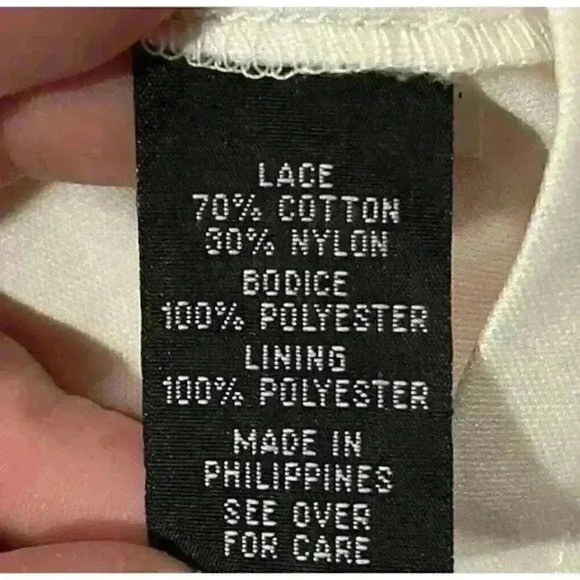 IZ Byer Women's Large V-Neck Coral Pink Flowy Dress with Lace Bottom Sleeveless - Picture 9 of 9